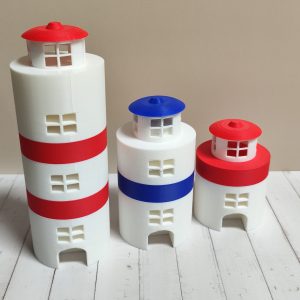 Modularer Leuchtturm aus PLA – 7-teilig