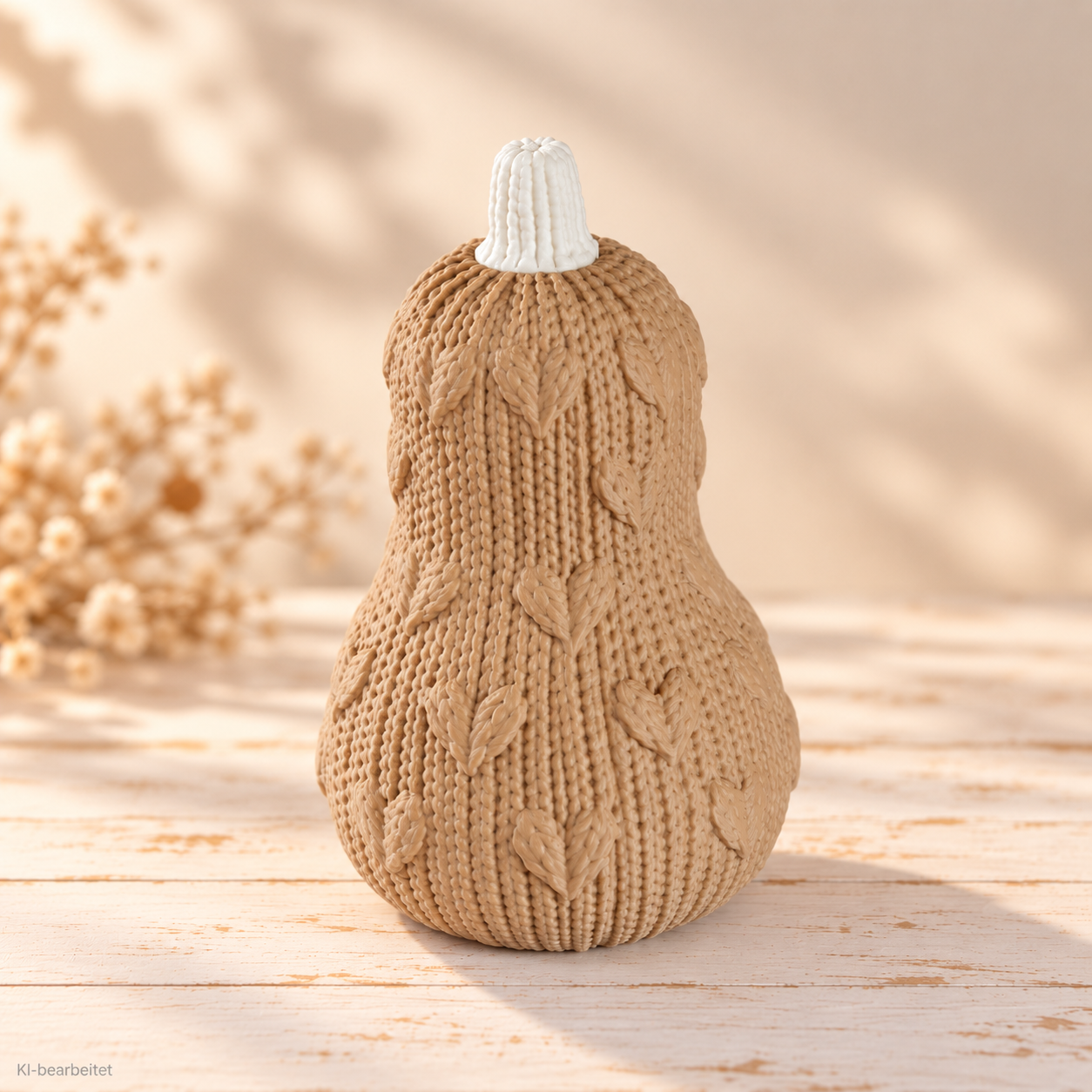 Herbst-Kürbisse mit Strickmuster – Bild 7