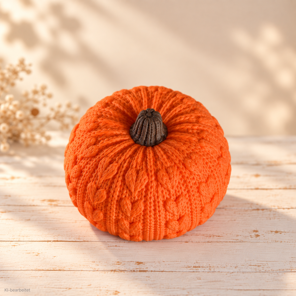 Herbst-Kürbisse mit Strickmuster – Bild 8