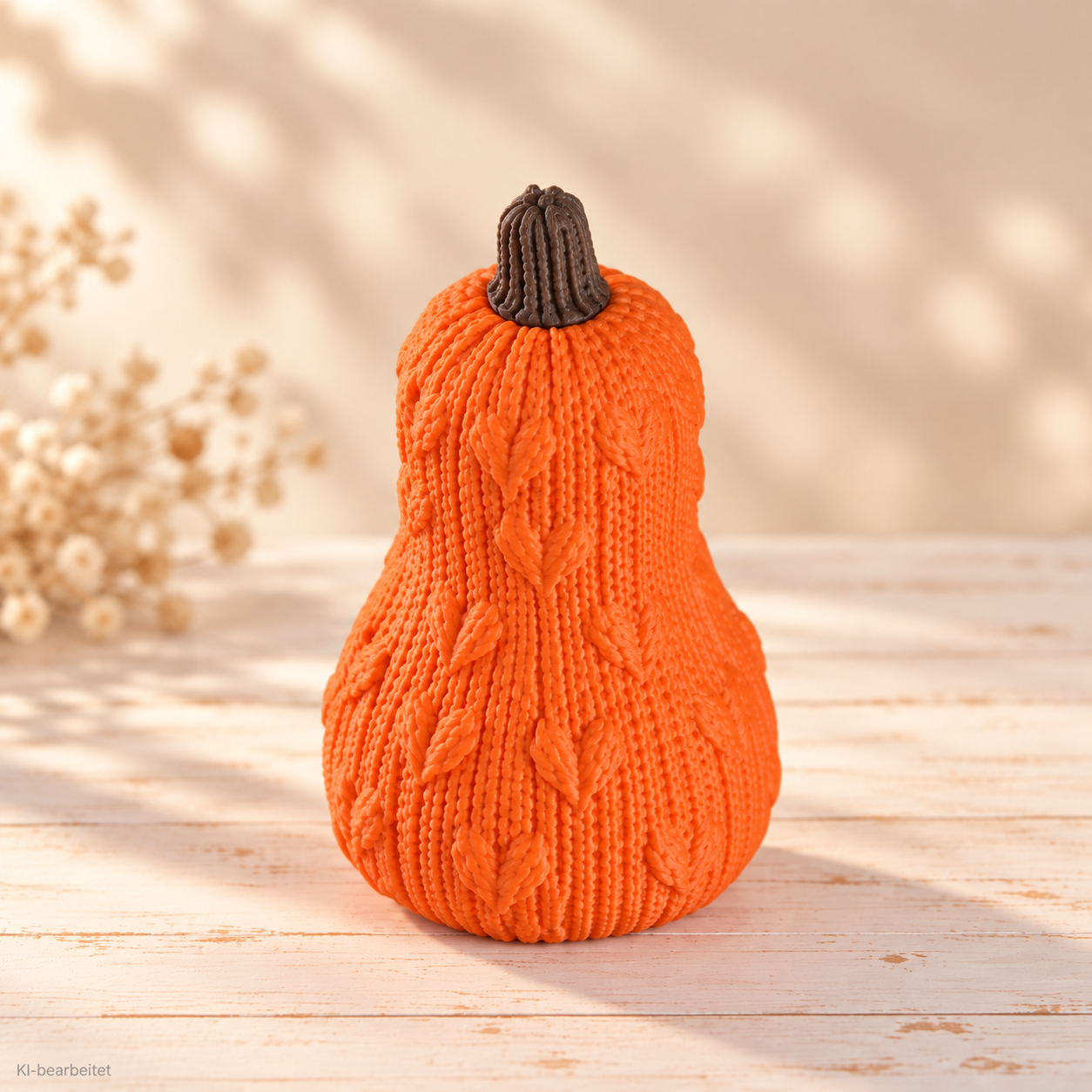 Herbst-Kürbisse mit Strickmuster – Bild 9