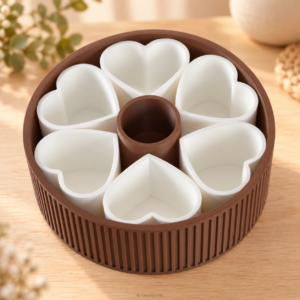 Herz-Snack-Dip-Schale